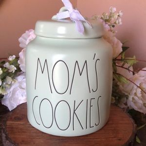 Rae Dunn Mint Green MOM'S COOKIES Canister